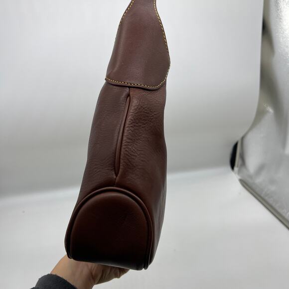 Dooney & Bourke Handbags Florentine Leather Crescent Hobo Brown Natural - Picture 5 of 16